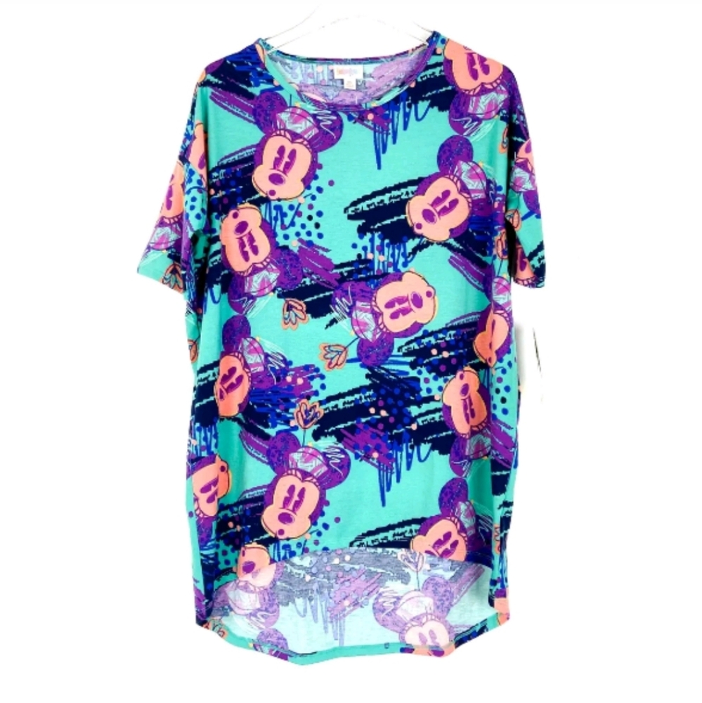 Lularoe Disney Mickey Mouse Irma Shirt Top Blouse